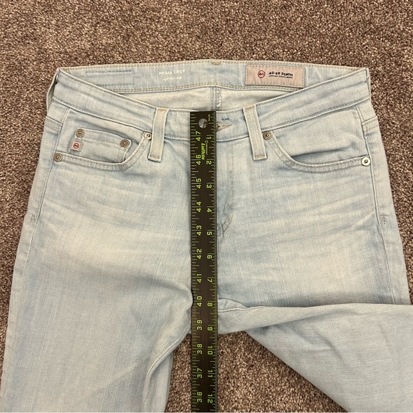 AG Adriano Goldschmied Women's Jeans Size 25 Blue Denim Prima Cigarette Crop EUC - Picture 8 of 16